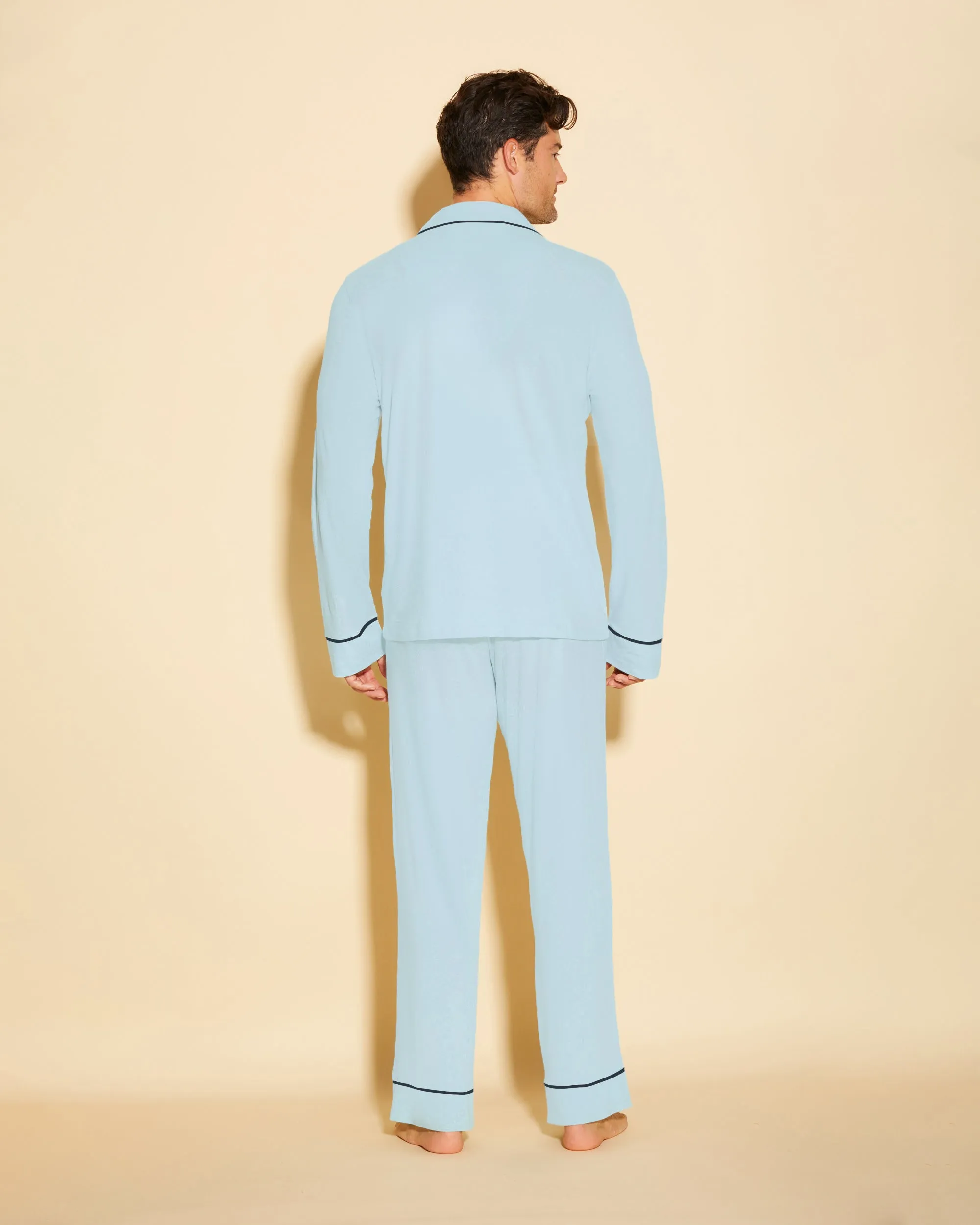 Men's Classic Long Sleeve Top & Pant Pajama Set