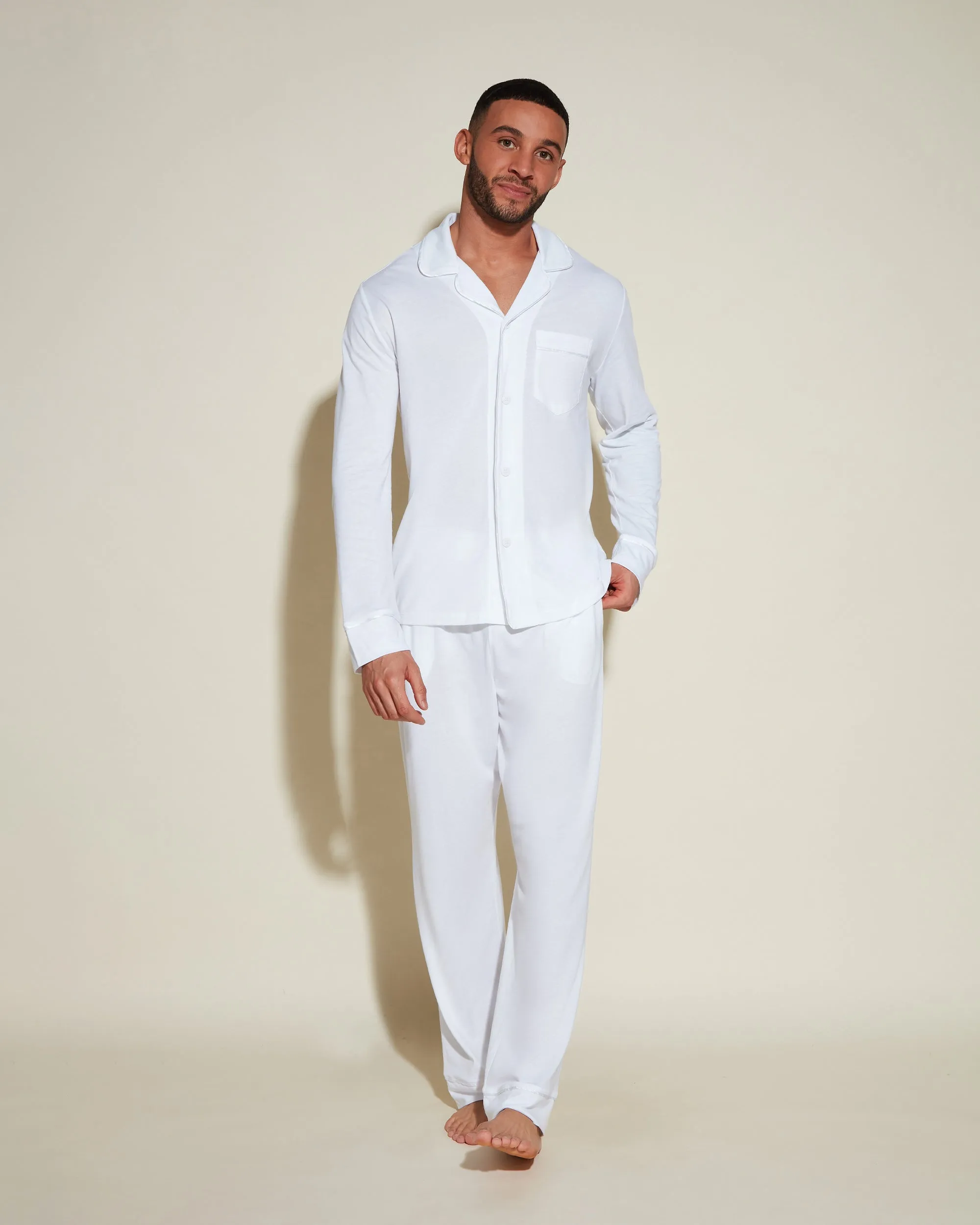 Men's Classic Long Sleeve Top & Pant Pajama Set