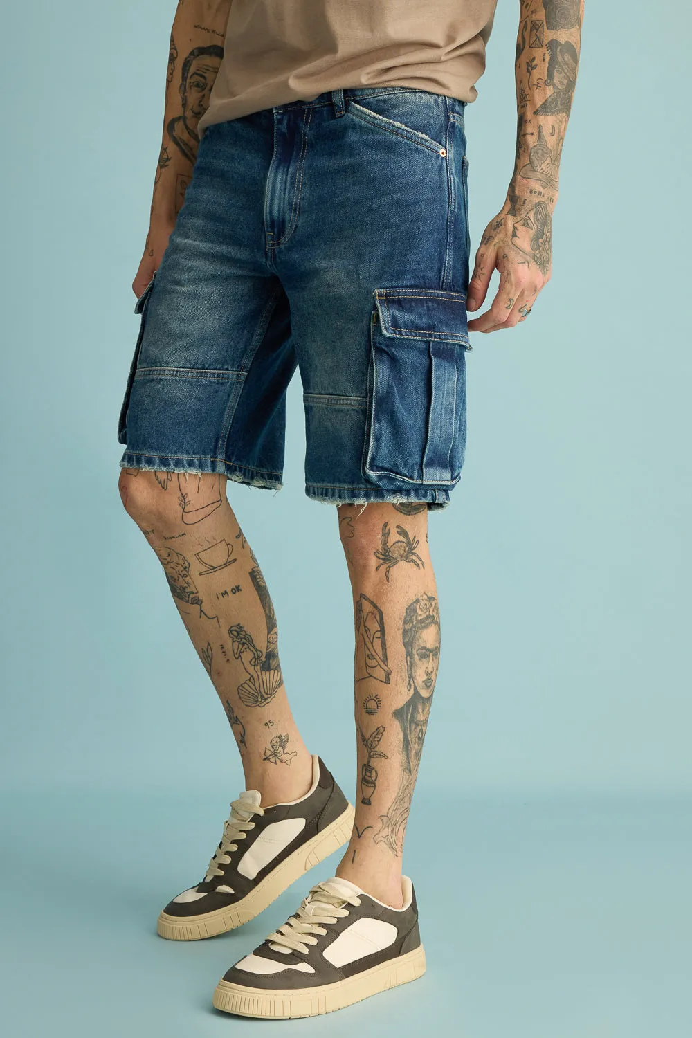 Midnight Mirage Men's Cargo Shorts