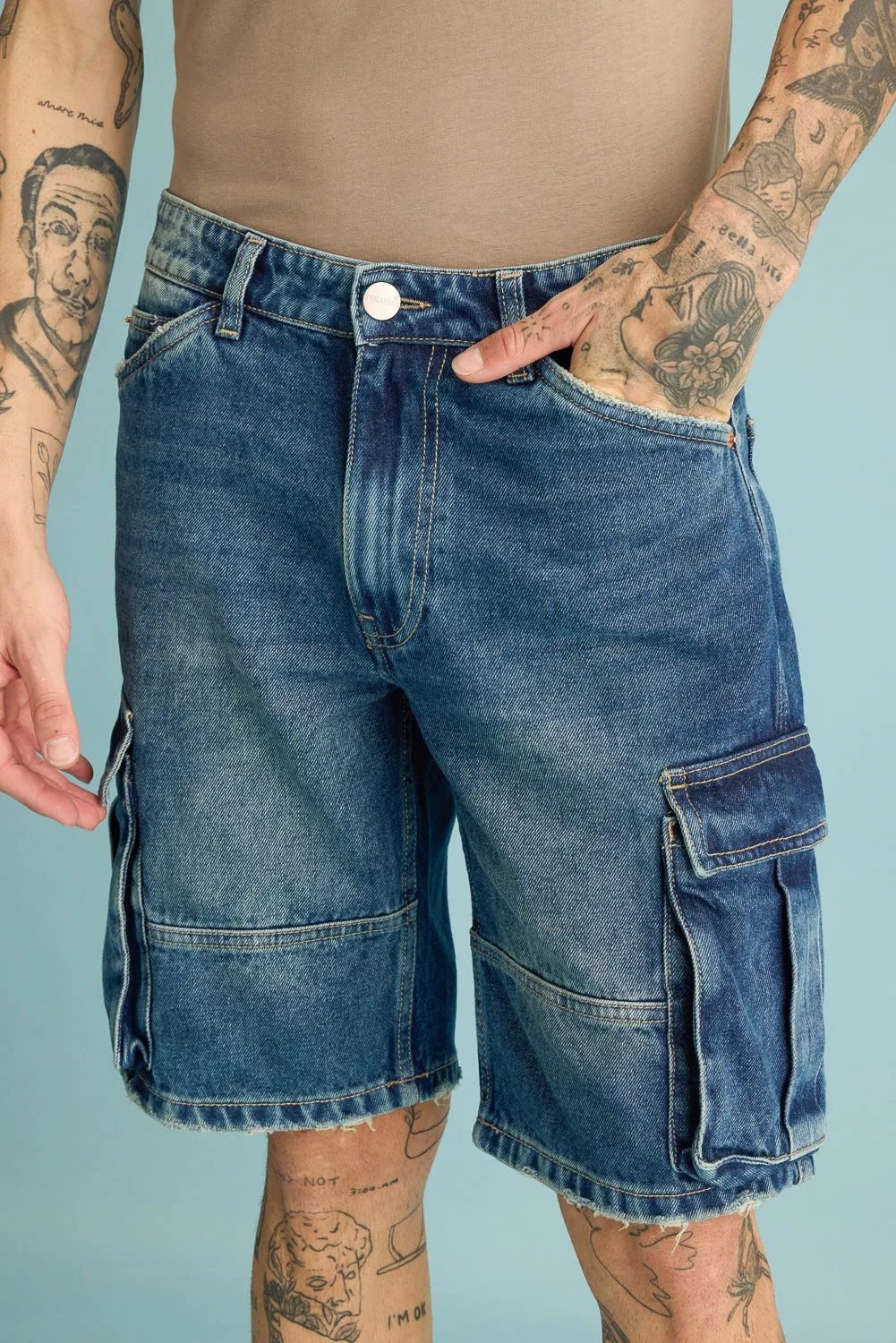 Midnight Mirage Men's Cargo Shorts