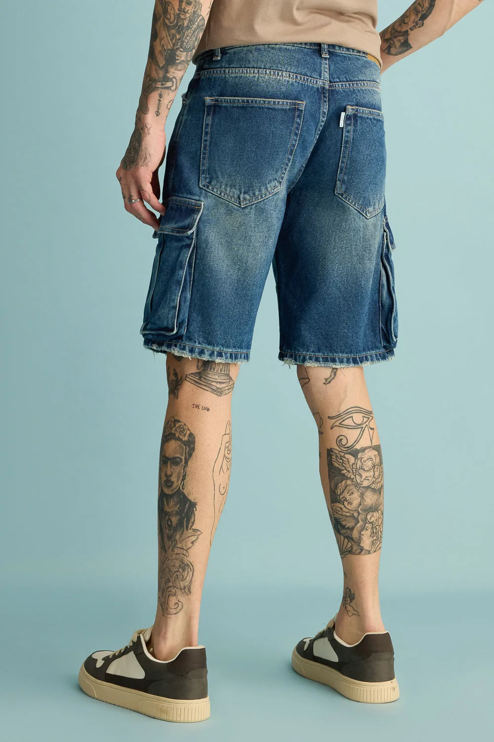 Midnight Mirage Men's Cargo Shorts