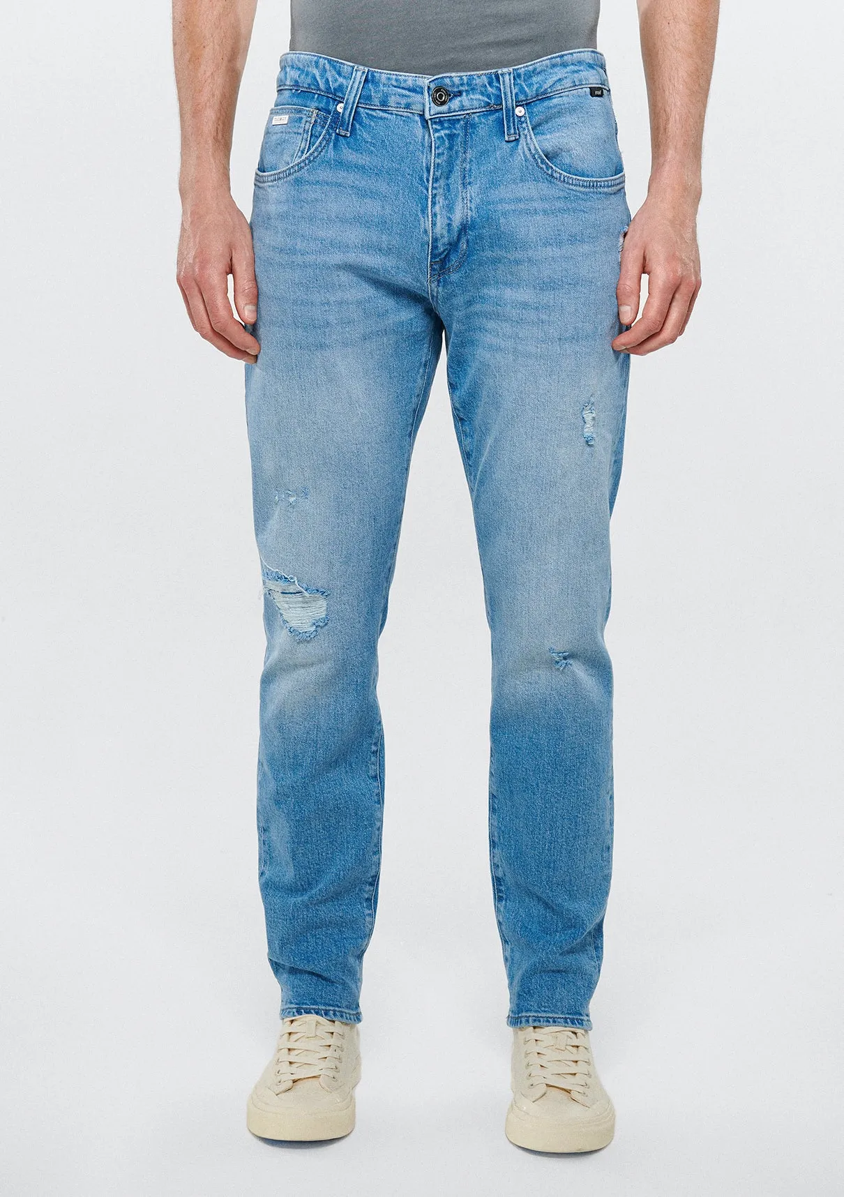 Milan Light Used Ripped Street Jean Pants