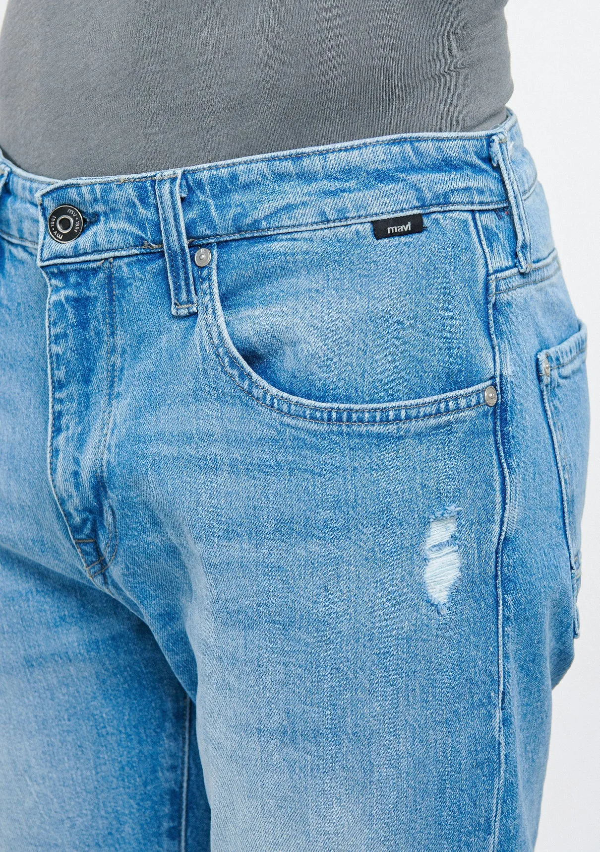 Milan Light Used Ripped Street Jean Pants