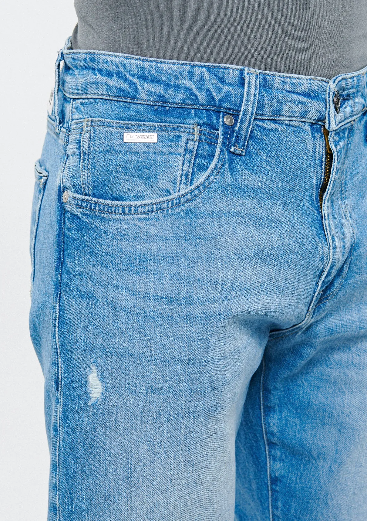 Milan Light Used Ripped Street Jean Pants