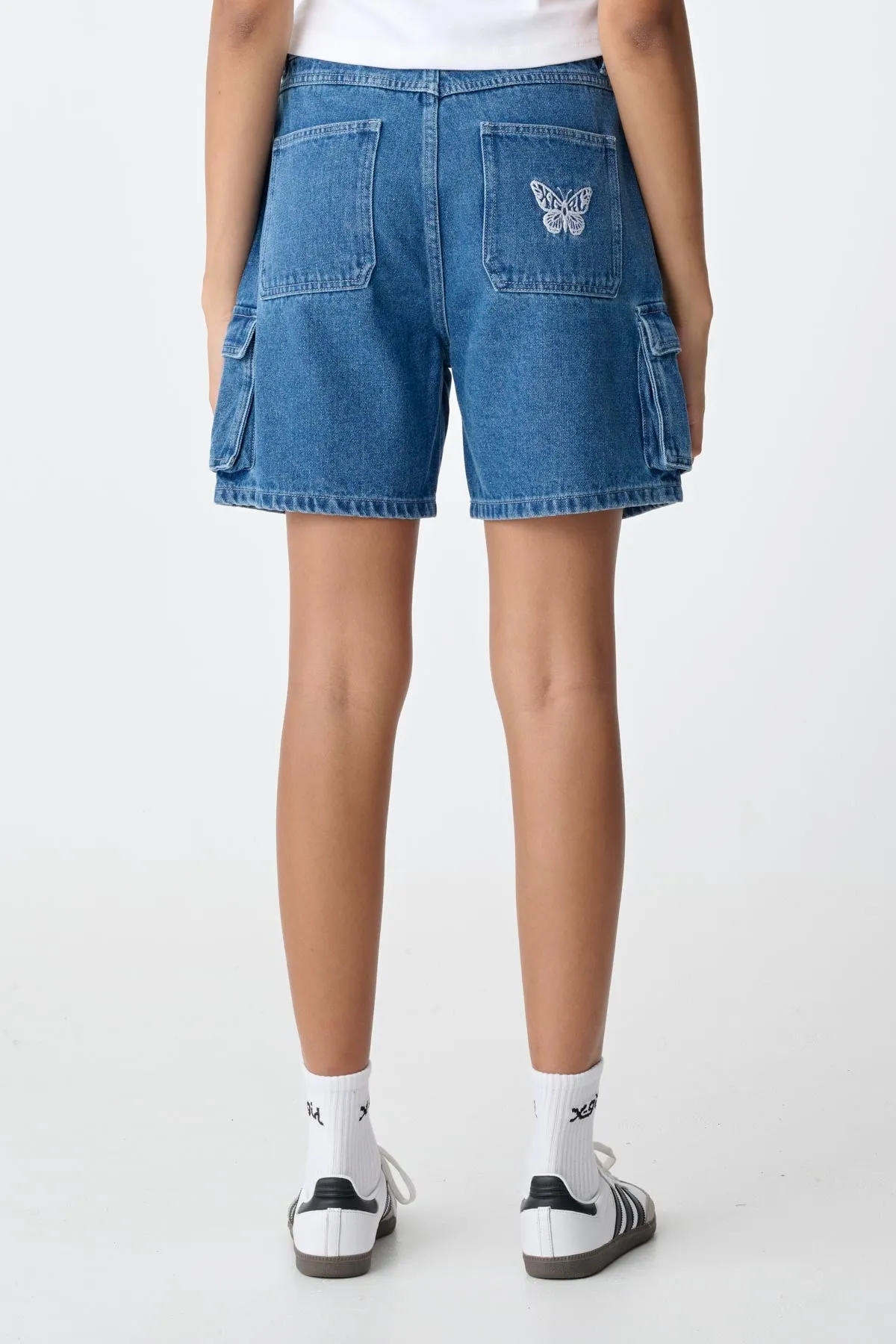 MILLS CARGO SHORT - Indigo Denim