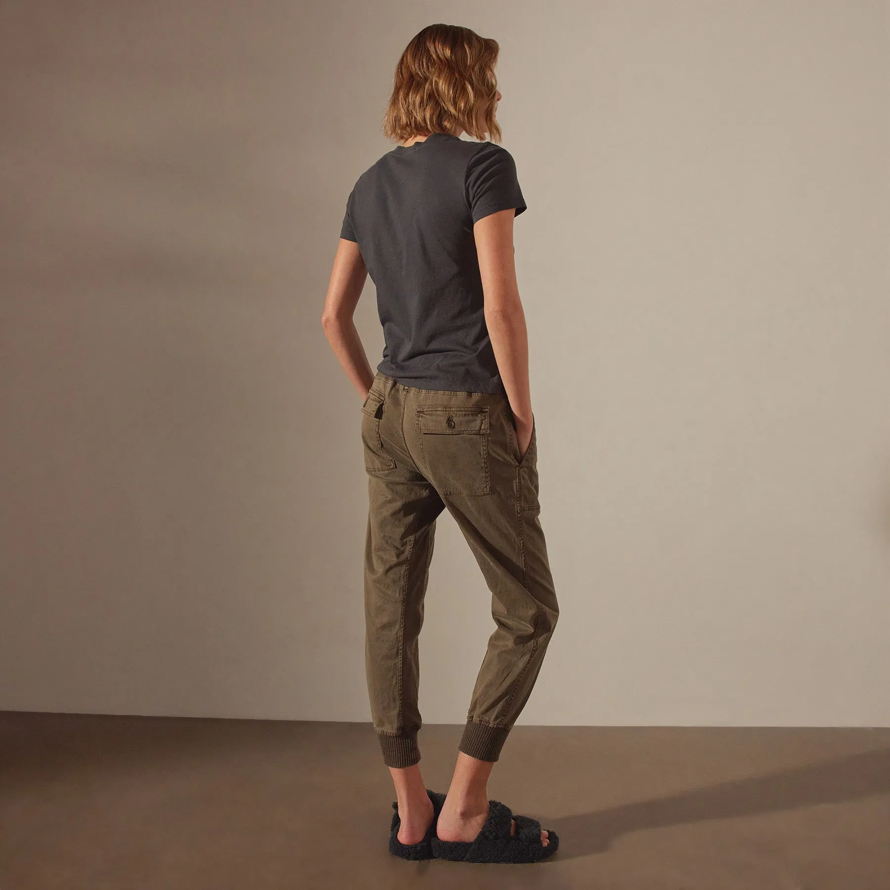 Mixed Media Pant - Army Green Pigment