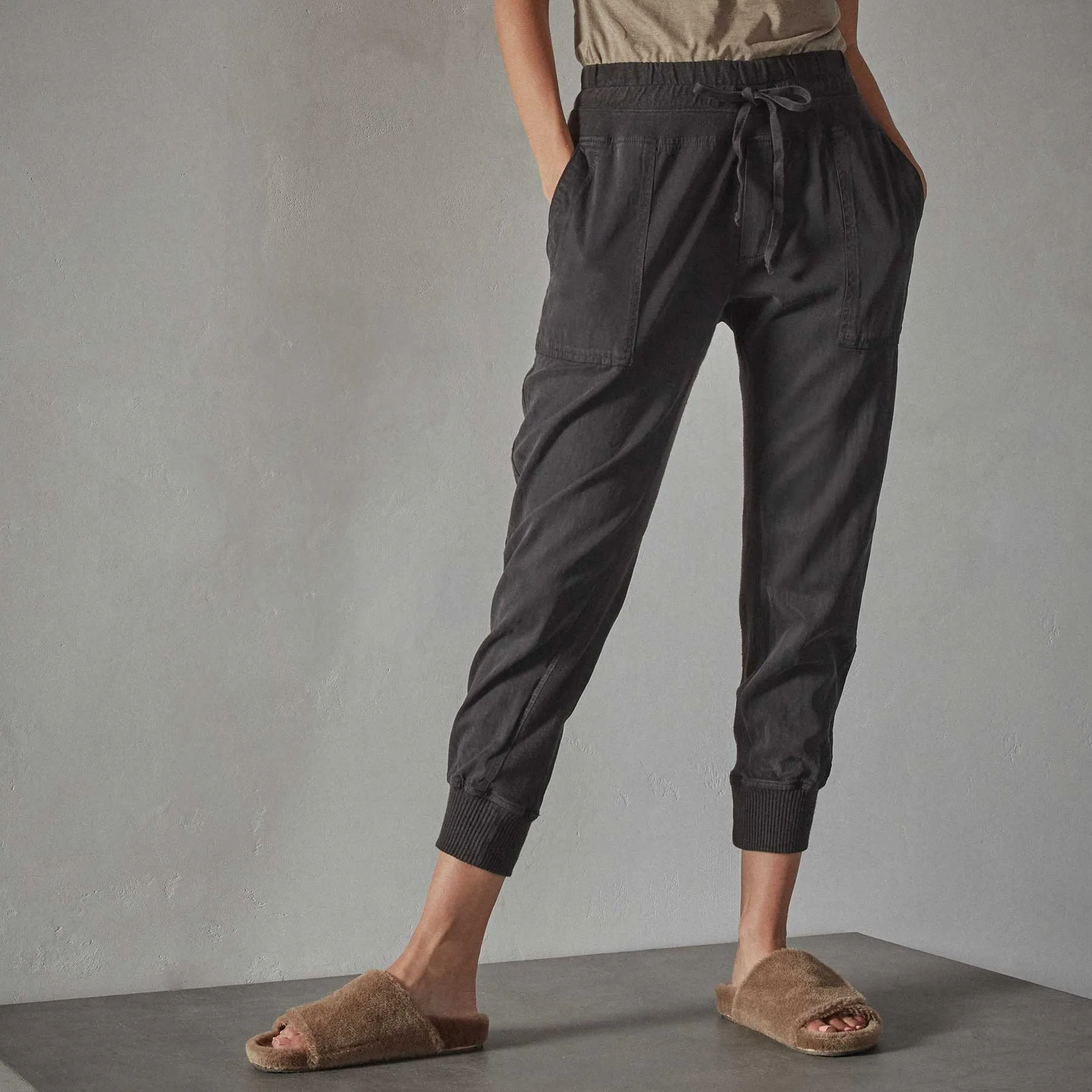Mixed Media Pant - Carbon