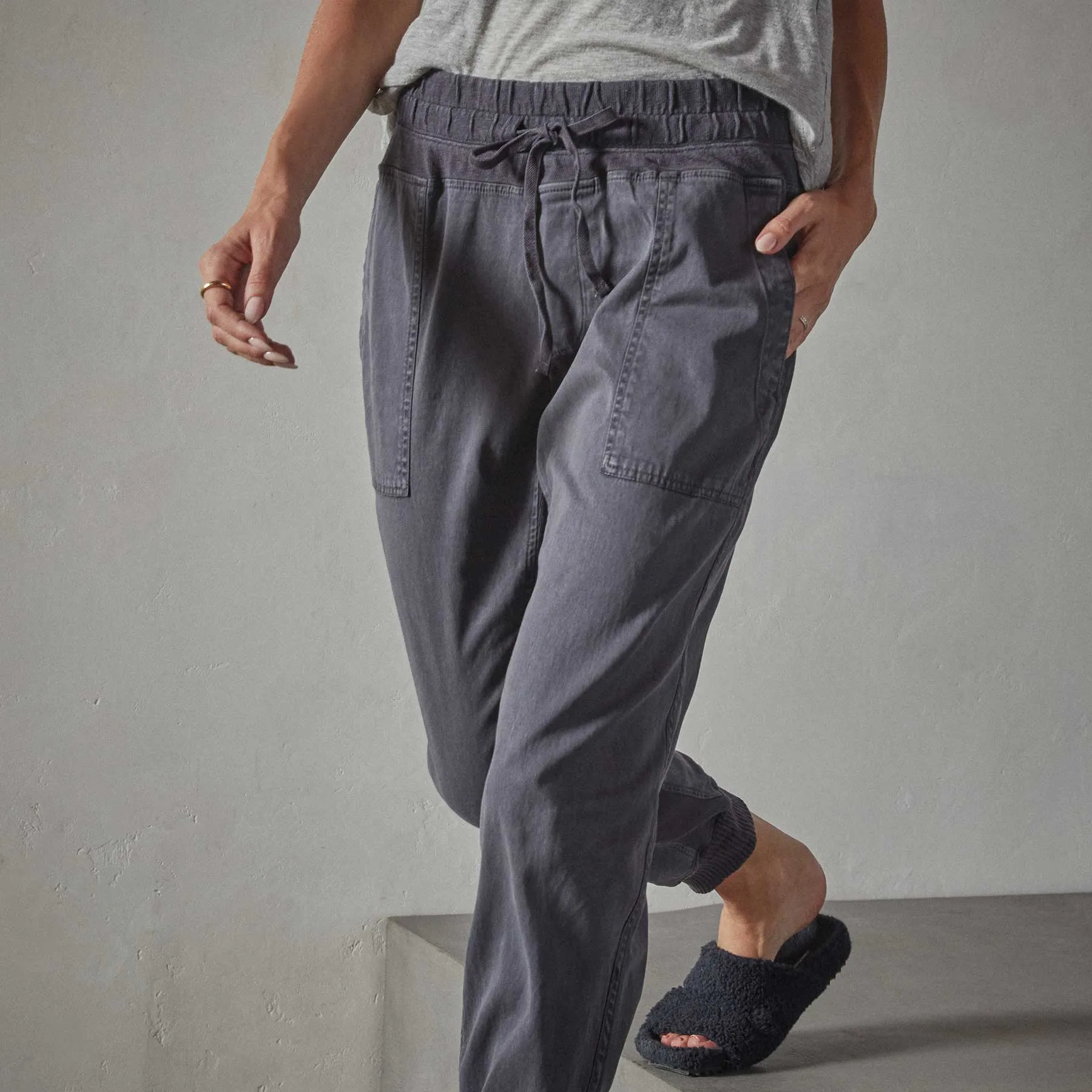 Mixed Media Pant - Titan Pigment
