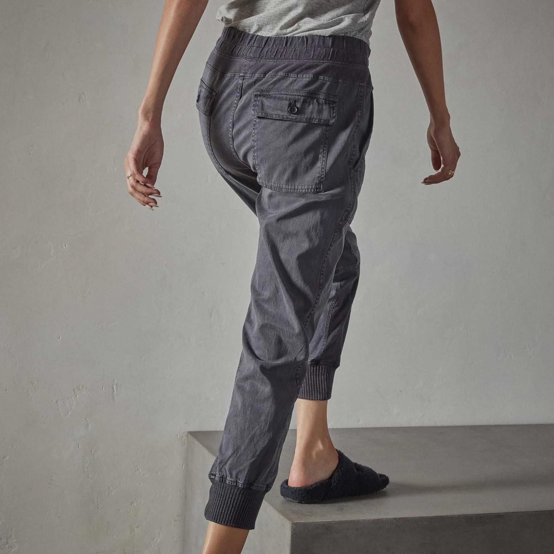 Mixed Media Pant - Titan Pigment