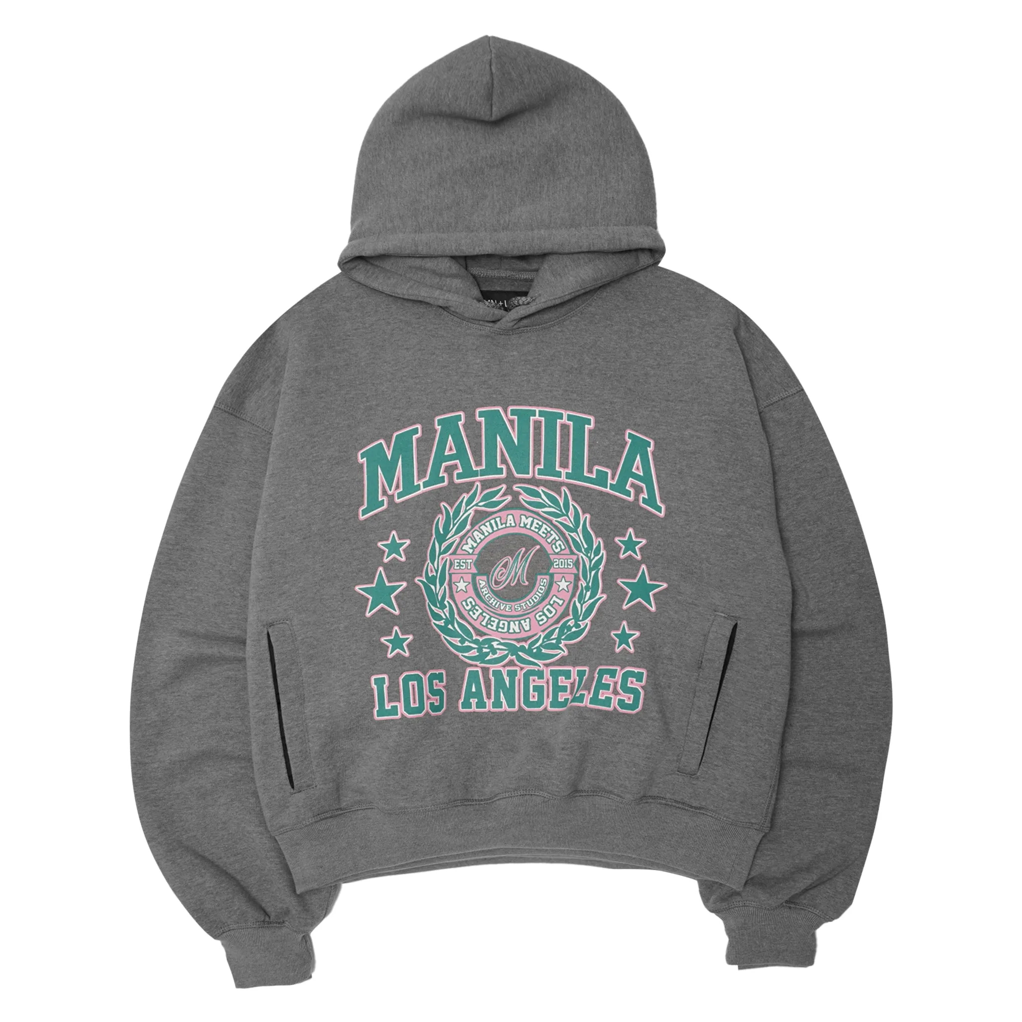 MN LA™ ARCHIVE STUDIOS HOODIE IN HEATHER GREY