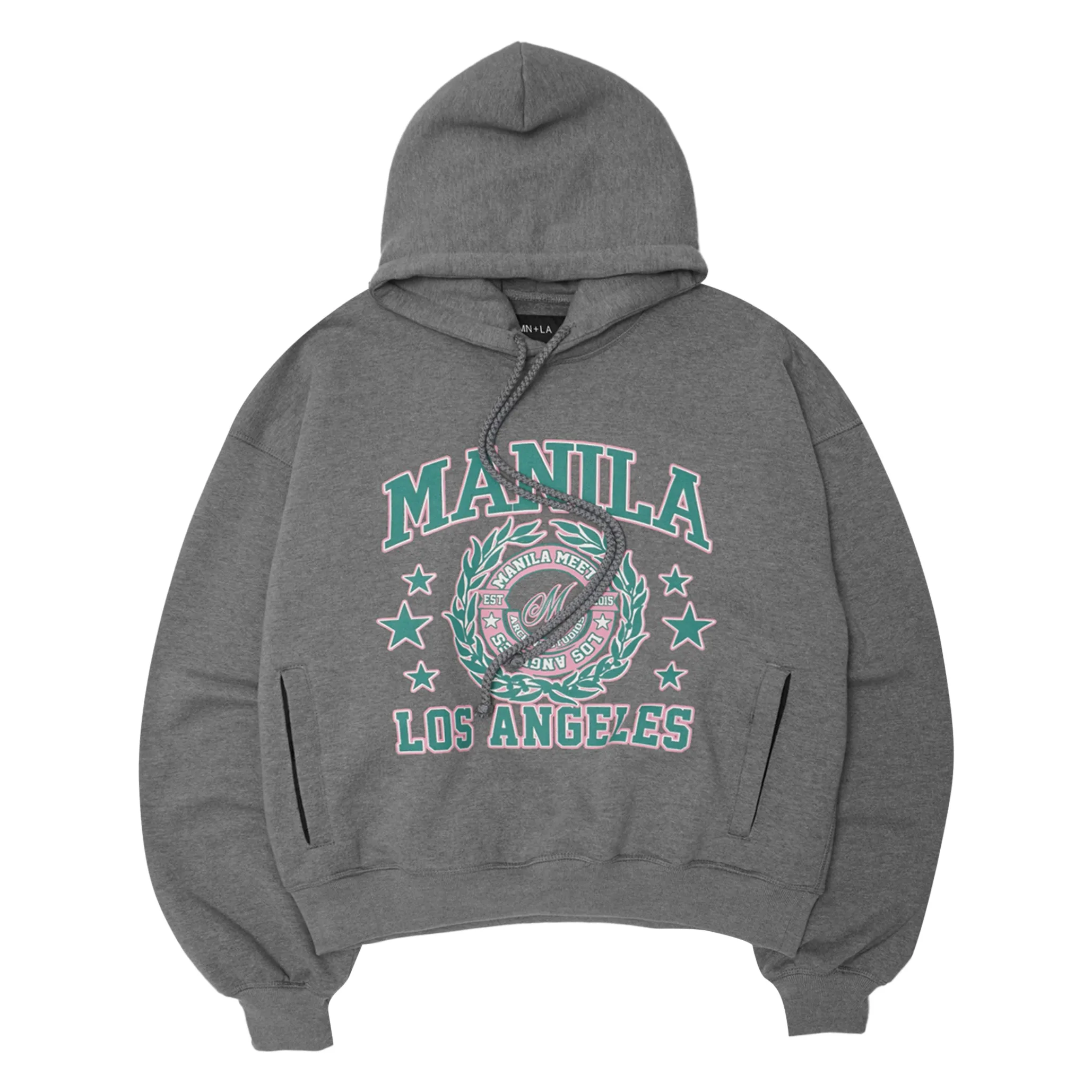 MN LA™ ARCHIVE STUDIOS HOODIE IN HEATHER GREY