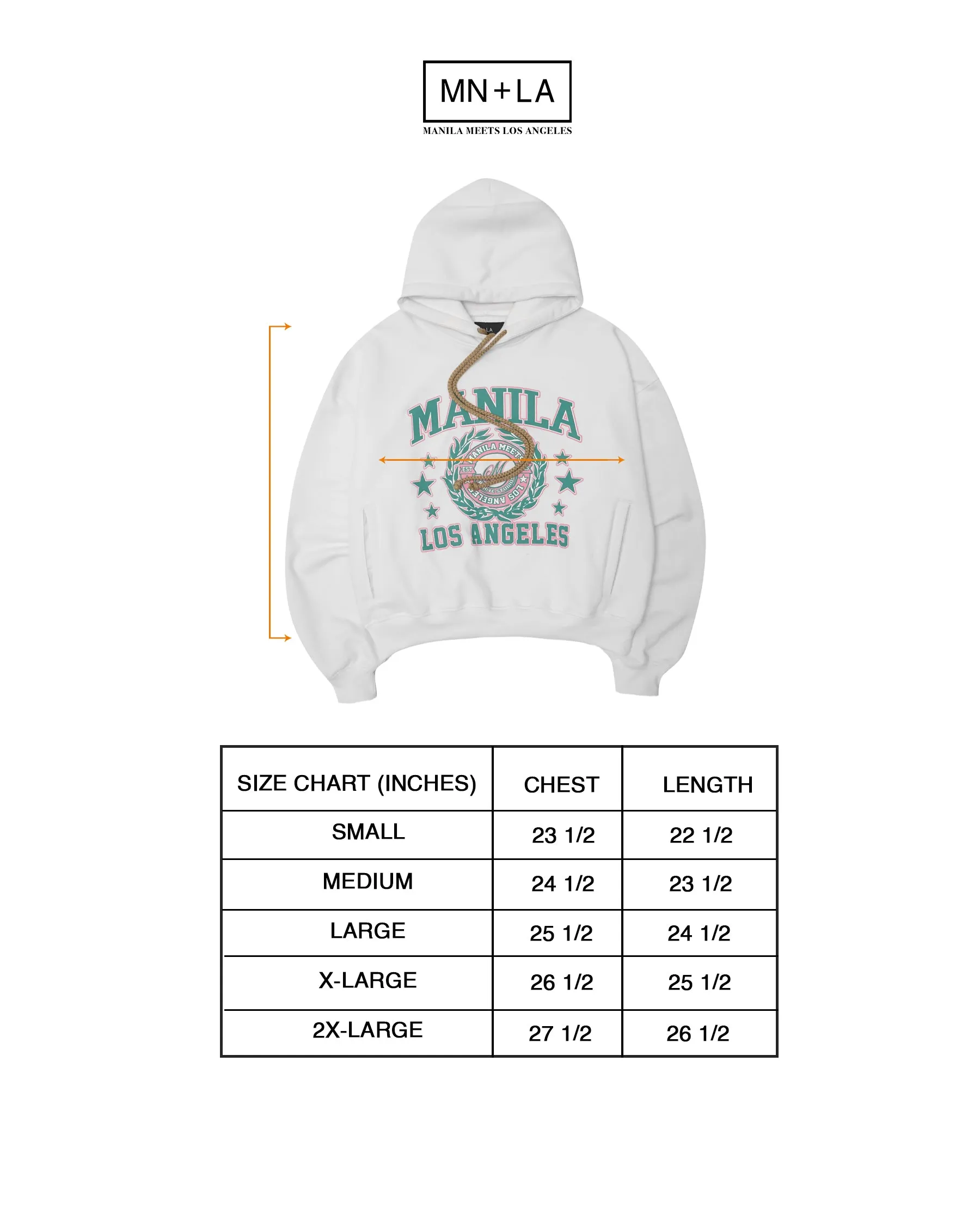 MN LA™ ARCHIVE STUDIOS HOODIE IN HEATHER GREY