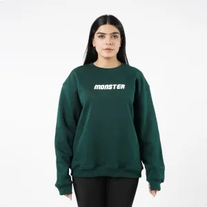 Monster Drop Shoulder Sweatshirt For Women's