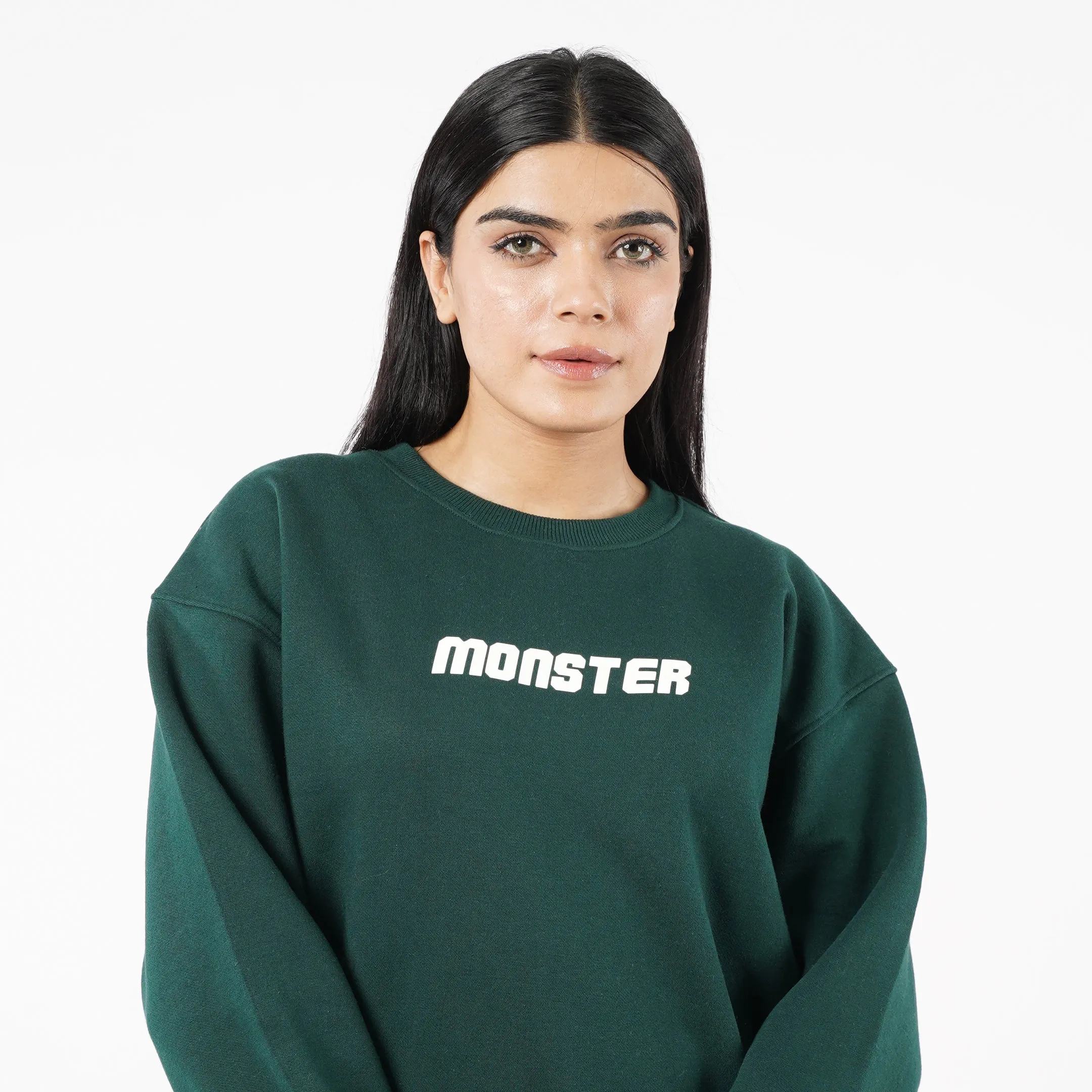 Monster Drop Shoulder Sweatshirt For Women's