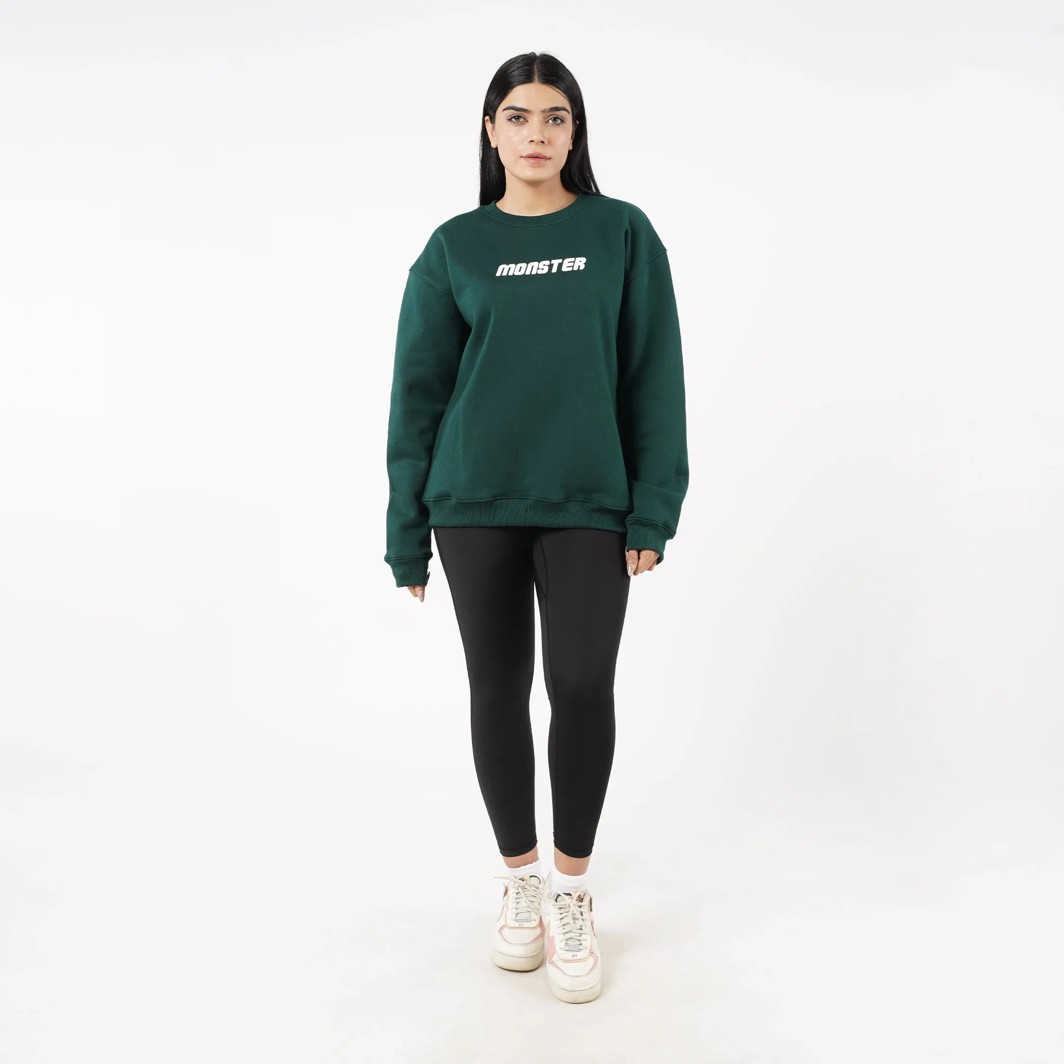 Monster Drop Shoulder Sweatshirt For Women's