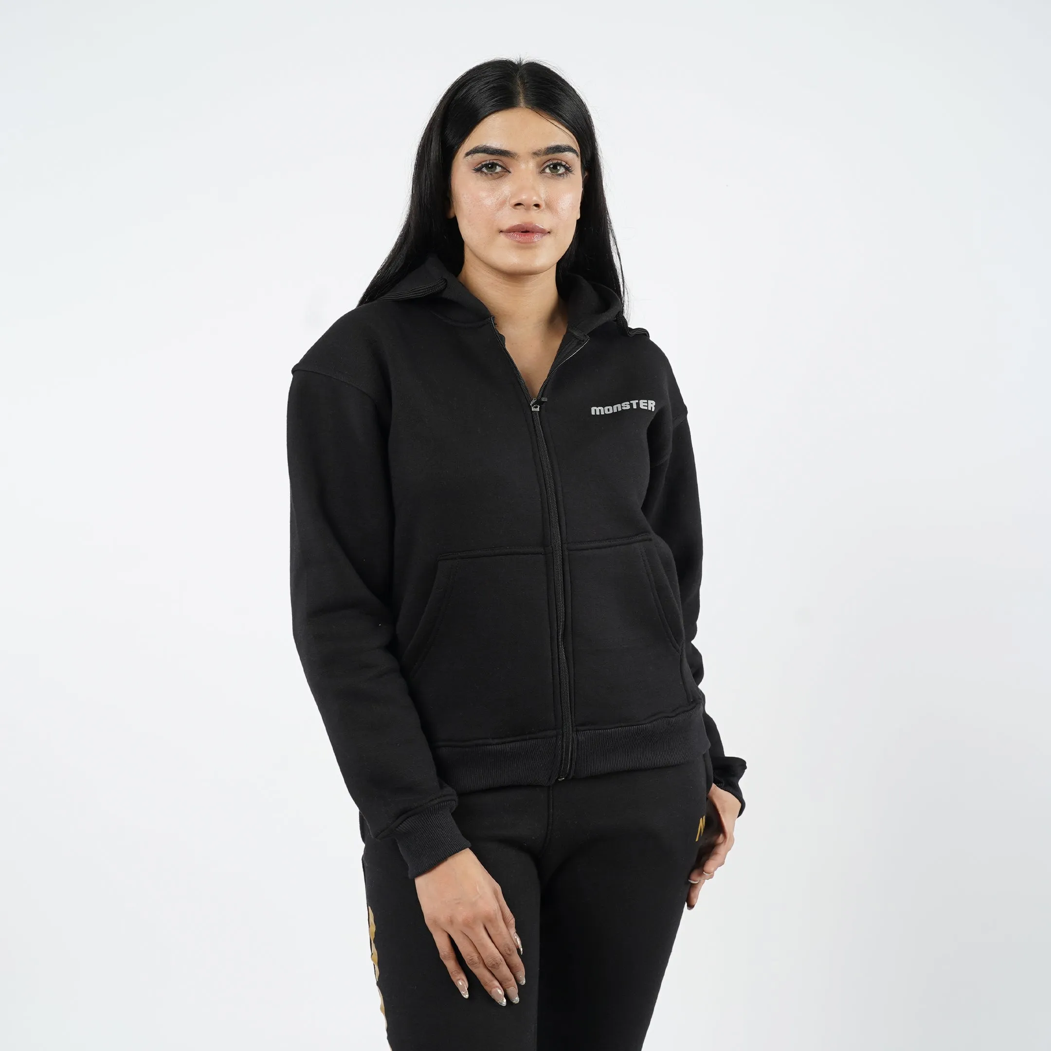 Monster Unisex Drop Shoulder Zipper