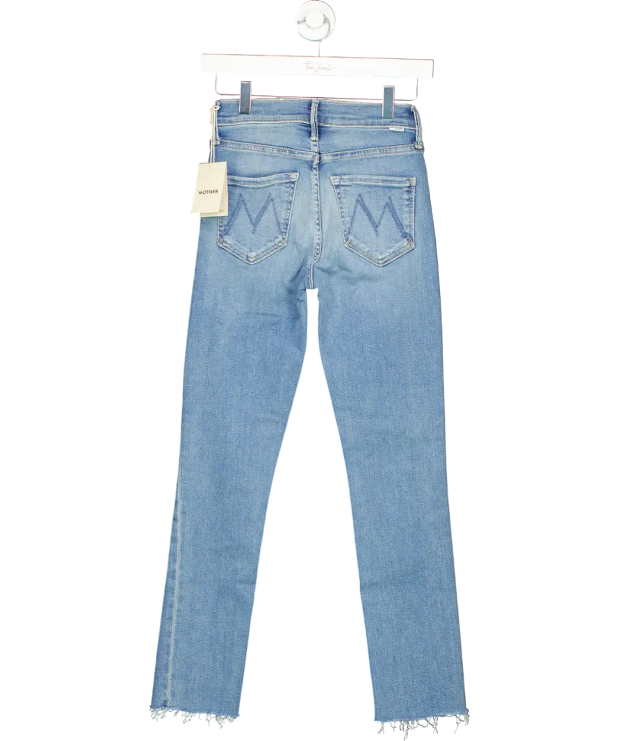 Mother Blue The Mid Rise Dazzler Ankle Fray W25