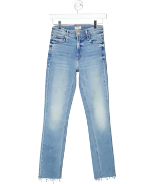 Mother Blue The Mid Rise Dazzler Ankle Fray W25