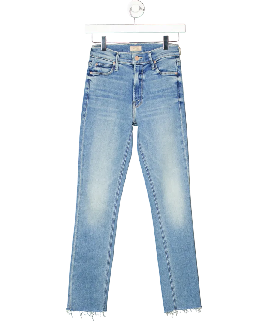 Mother Blue The Mid Rise Dazzler Ankle Fray W25