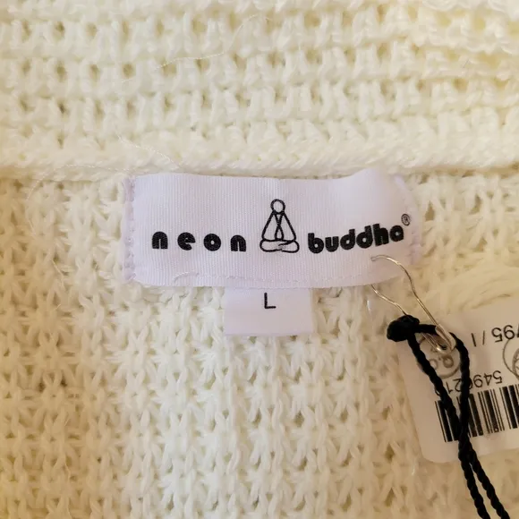 Neon Buddha Ivory Chunky Knit Sweater