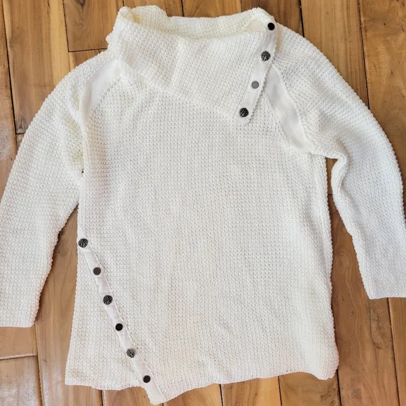 Neon Buddha Ivory Chunky Knit Sweater
