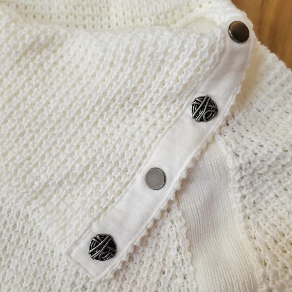 Neon Buddha Ivory Chunky Knit Sweater