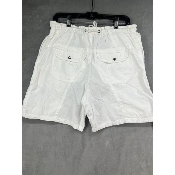 New Free People Moon Bay Parachute Shorts Size Large Optic White