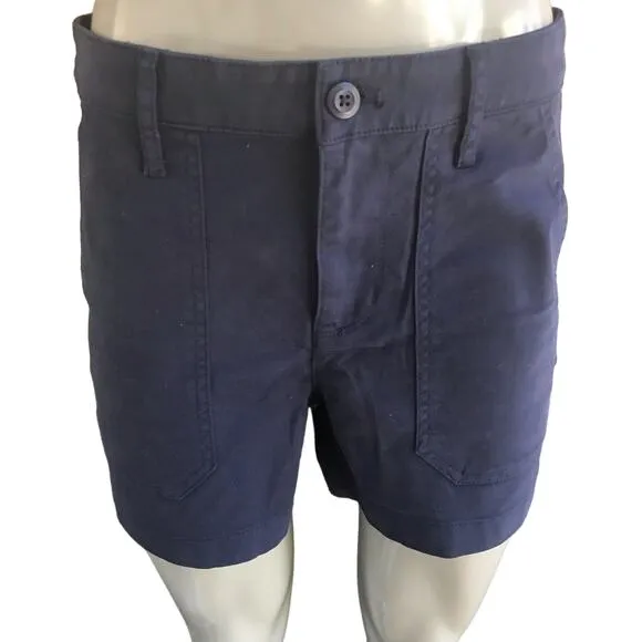NEW J. Crew Reimagined Cargo Blue Shorts Women's Size 4 NWT $65