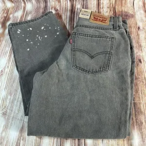 NEW Levi's LOW PRO STRAIGHT Leg Sz 26 Charcoal Mid Rise Jeans Denim Pants 28x30