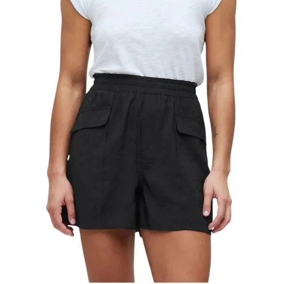 NEW MADEWELL cargo softdrape shorts in black