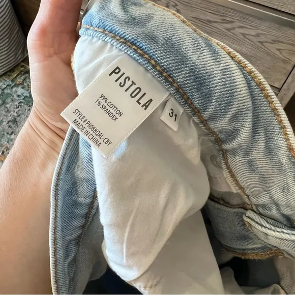 New Pistola Lennon high rise cropped bootcut jean Crosby wash 31