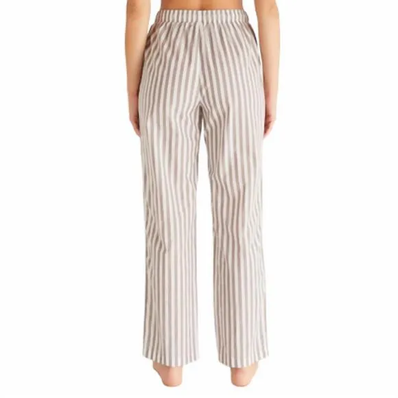 NEW Z SUPPLY classic stripe pajama pants in taupe