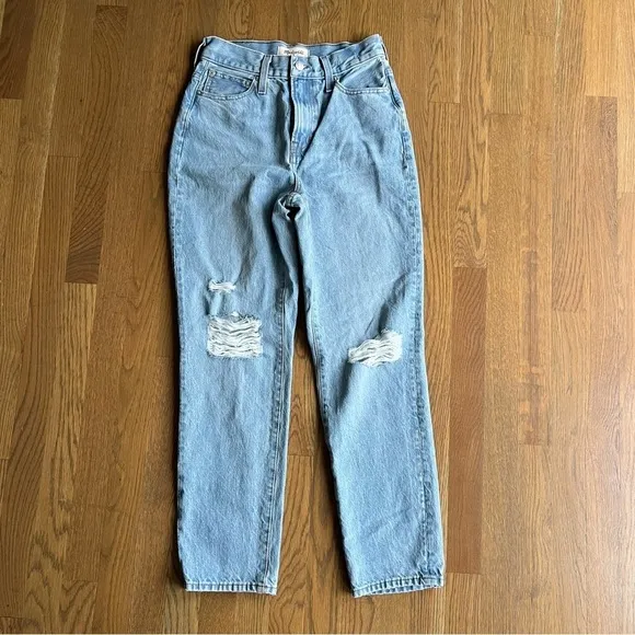 NWOT Madewell The Perfect Vintage Jean in Grandbay Light Wash Ripped Edition