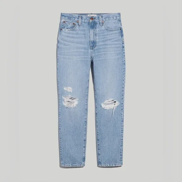 NWOT Madewell The Perfect Vintage Jean in Grandbay Light Wash Ripped Edition