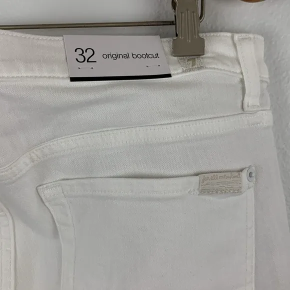NWT 7 for all Mankind TAILORLESS BROKEN TWILL ORIGINAL BOOTCUT jeans Size 32”