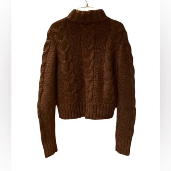 NWT American Eagle Mock Neck Wool Blend Chunky Pullover