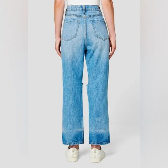 NWT Blank NYC The Baxter Ribcage Straight Leg Distressed Jeans Size 25 #224