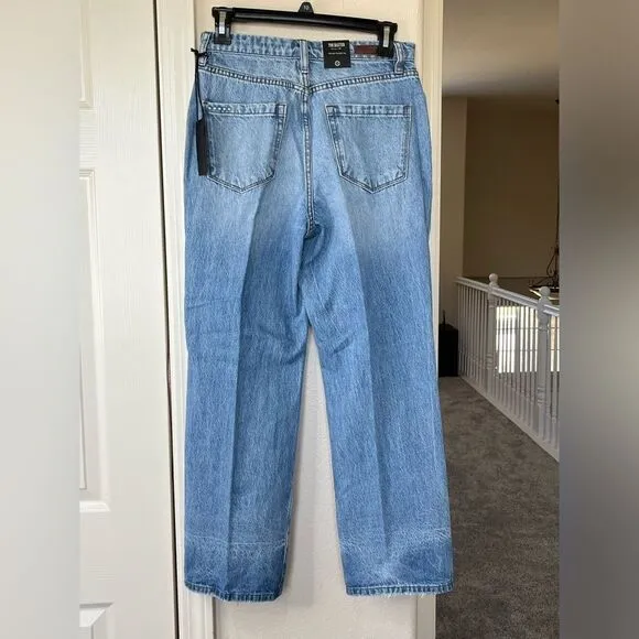 NWT Blank NYC The Baxter Ribcage Straight Leg Distressed Jeans Size 25 #224