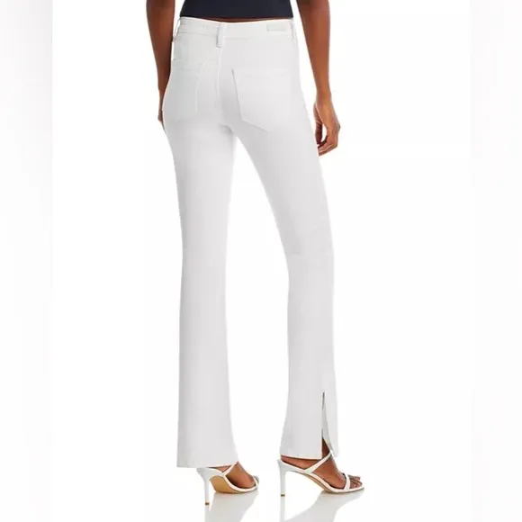 NWT BLANKNYC Cotton Blend High Rise Bootcut Slit Hem Jeans in Vodka Soda