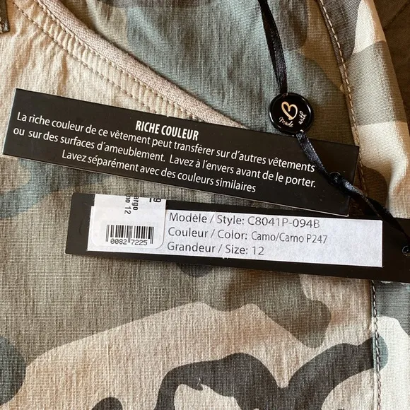 NWT Charlie B❤️ camo printed cargo shorts