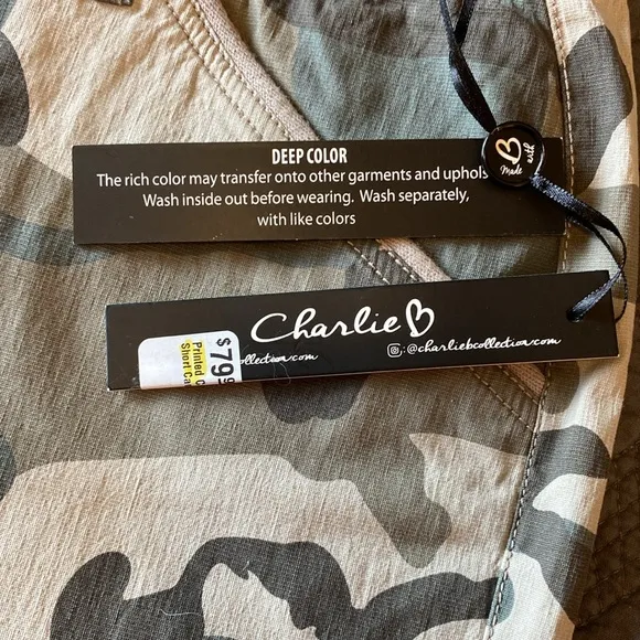 NWT Charlie B❤️ camo printed cargo shorts