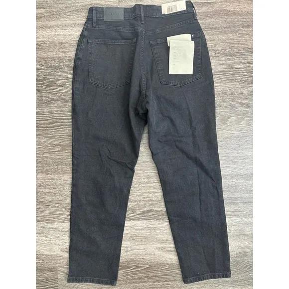 NWT Everlane The Original Curvy Cheeky Crop Jean Organic Cotton Black Size 30