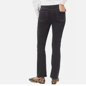 NWT NYDJ  Pull-On Slim Bootcut Jeans In Color Trinity Black SZ-1XT