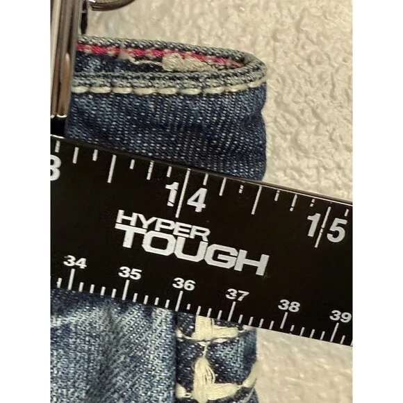 NWT Wrangler Rock 47 Womens Blue Denim Jeans Bootcut Western 5/6 x 34 Stitching