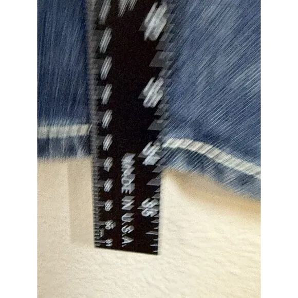 NWT Wrangler Rock 47 Womens Blue Denim Jeans Bootcut Western 5/6 x 34 Stitching