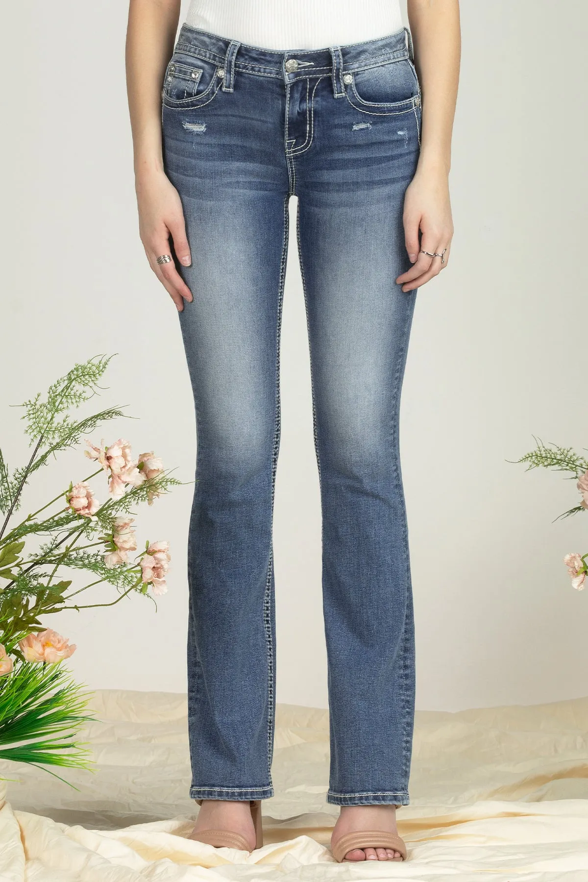 Ocean Blue Cross Denim
