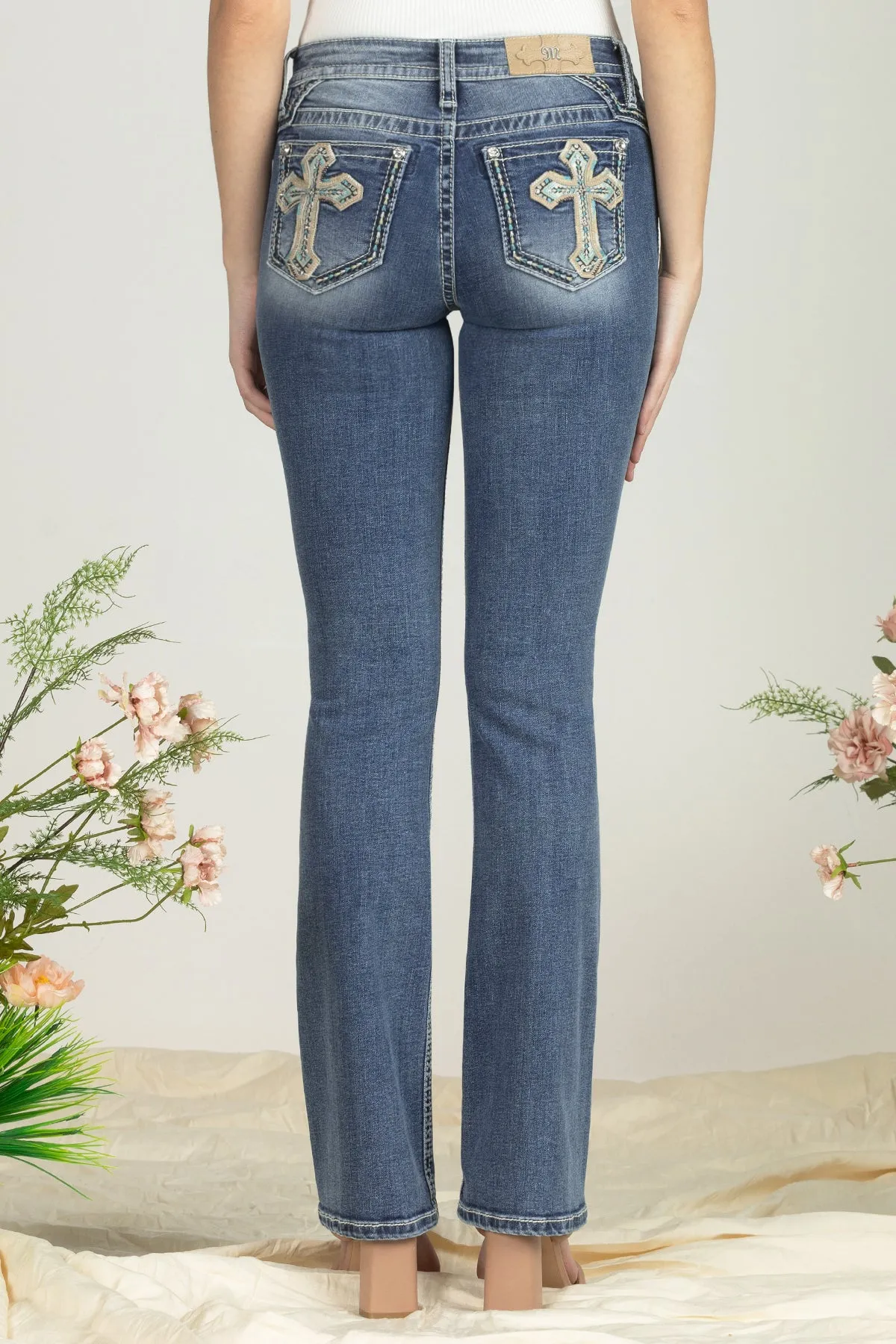 Ocean Blue Cross Denim