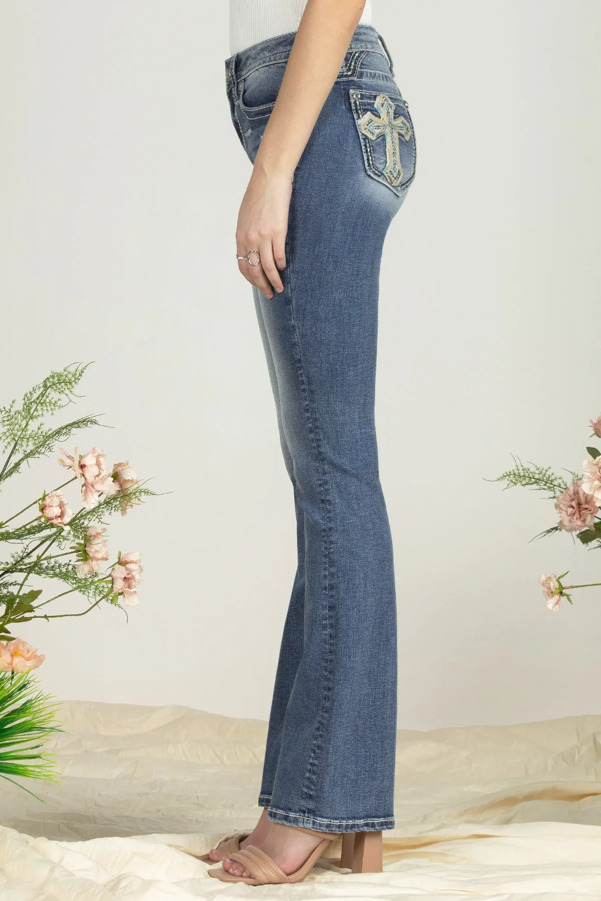 Ocean Blue Cross Denim