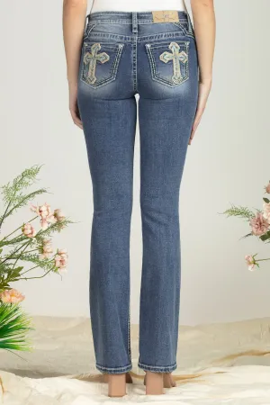 Ocean Blue Cross Denim