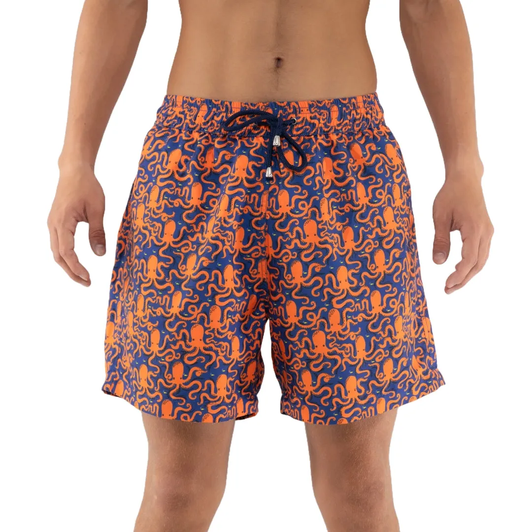 Octopus Pattern Board Shorts